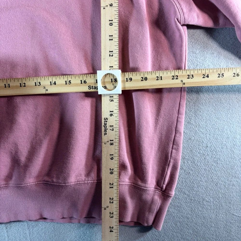 The North Face Hoodie Mens XL Pink Distressed Big Logo Pullover Sweatshirt